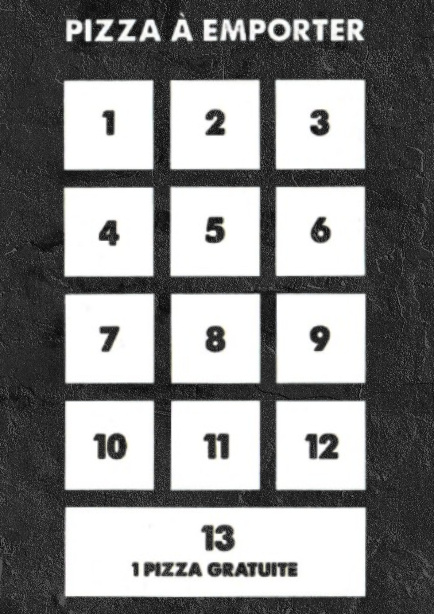 Carte de fidélité verso